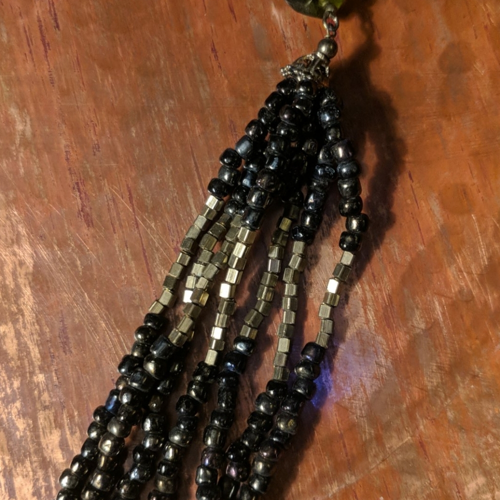 Layered Multi Colored Bead Necklace - image 6